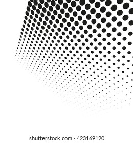 Abstract dotted vector background. Halftone effect