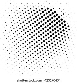 Abstract dotted vector background. Halftone effect
