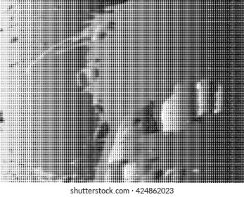 Abstract dotted vector background. Halftone effect