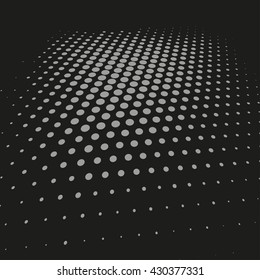 Abstract dotted vector background. Halftone effect