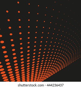 Abstract dotted vector background. Halftone effect