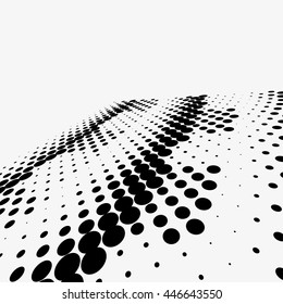 Abstract dotted vector background. Halftone effect