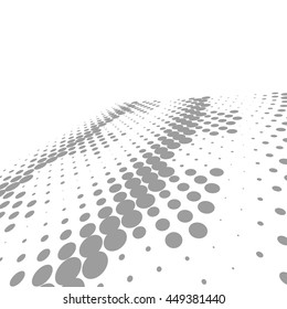 Abstract dotted vector background. Halftone effect