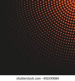 Abstract dotted vector background. Halftone effect