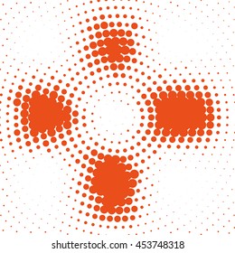 Abstract dotted vector background. Halftone effect