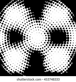 Abstract dotted vector background. Halftone effect