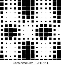 Abstract dotted vector background. Halftone effect. Squares pattern