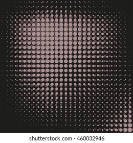 Abstract dotted vector background. Halftone effect