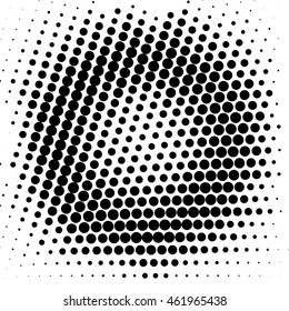 Abstract dotted vector background. Halftone effect