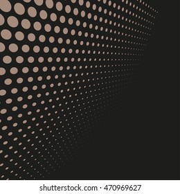 Abstract dotted vector background. Halftone effect