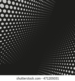 Abstract dotted vector background. Halftone effect