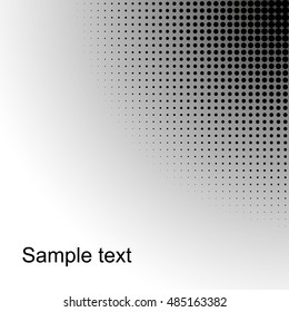 Abstract dotted vector background. Halftone effect