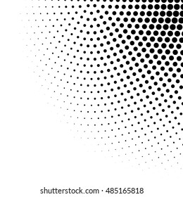 Abstract dotted vector background. Halftone effect