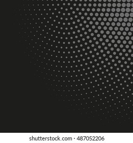 Abstract dotted vector background. Halftone effect