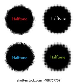 Abstract dotted vector background. Halftone effect