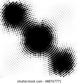 Abstract dotted vector background. Halftone effect