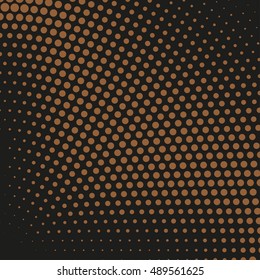 Abstract dotted vector background. Halftone effect