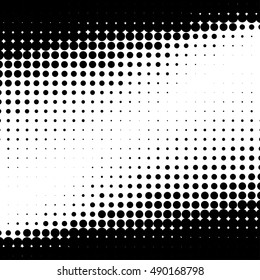 Abstract dotted vector background. Halftone effect