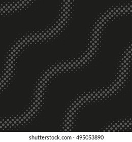 Abstract dotted vector background. Halftone effect. Waves vector illustration