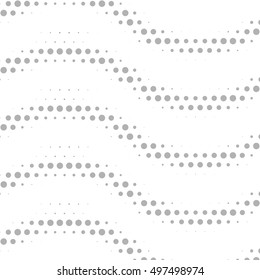 Abstract dotted vector background. Halftone effect. Wave dots vector illustration