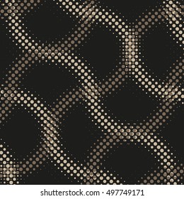 Abstract dotted vector background. Halftone effect. Wave dots vector illustration