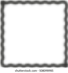 Abstract dotted vector background. Halftone effect. Abstract dotted pattern. Abstract vector frame for any designs
