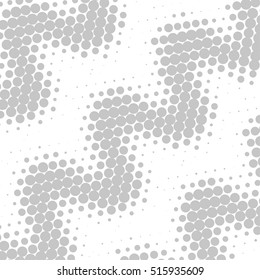 Abstract dotted vector background. Halftone effect. Wave dots vector illustration