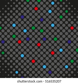 Abstract dotted vector background. Halftone effect. Wave dots vector illustration