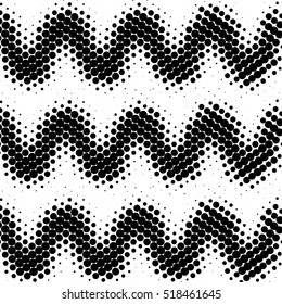 Abstract dotted vector background. Halftone effect. Wave dots vector illustration