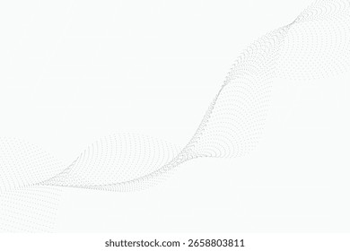 plano de fundo abstrato de onda pontilhada. eps10