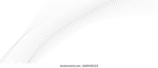 abstract dotted wave background vector illustration
