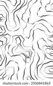 Abstract Dotted Wave Line Background Design