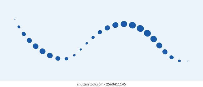 abstract dotted wave shape. eps10