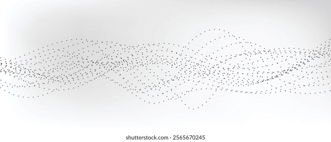 Abstract Dotted Wave Vector Background