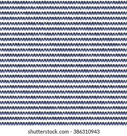 Abstract dotted zigzag strokes. Seamless pattern.