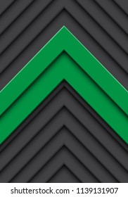 Abstract double green arrow gray pattern direction design modern futuristic background vector illustration.