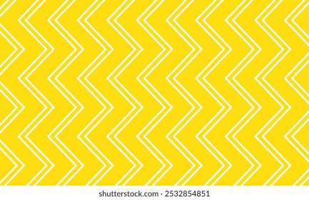 abstract double thin line wave pattern on yellow can be used background.