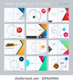 Abstract double-page brochure material design style with colourful layers for branding. Business vector presentation broadside.