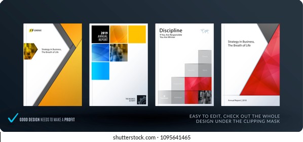 Abstract double-page brochure material design style with colourful layers for branding. Business vector presentation broadside.