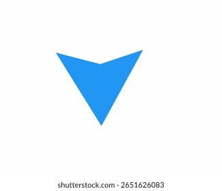 ícone de vetor de seta para baixo abstrata
