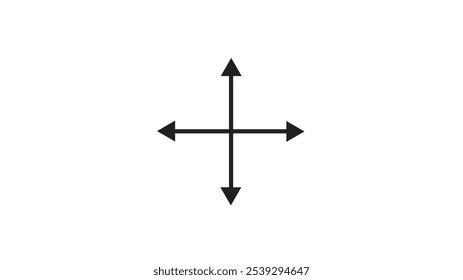 Ícone de Arrastar abstrato na árvore diferentes tamanhos de traçado de linha em fundo branco.