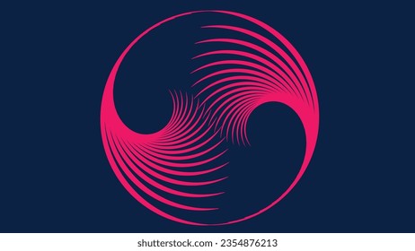 Abstract dragon ball background in dark blue and purple color.