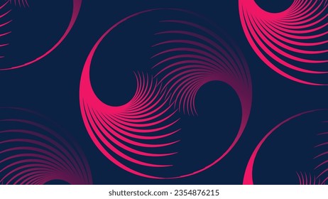Abstract dragon ball background in dark blue and purple color.