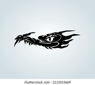 Abstract dragon for Chinese culture tattoo
