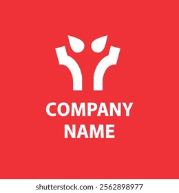 Abstract Dragon and Energetic People Teamwork Logo Design
