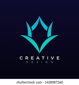 Abstract Dragon Head Horn Template Design Company Logo Vector Symbol Icon.
