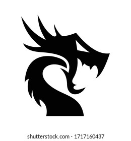 Abstract Dragon Logo Design Template
