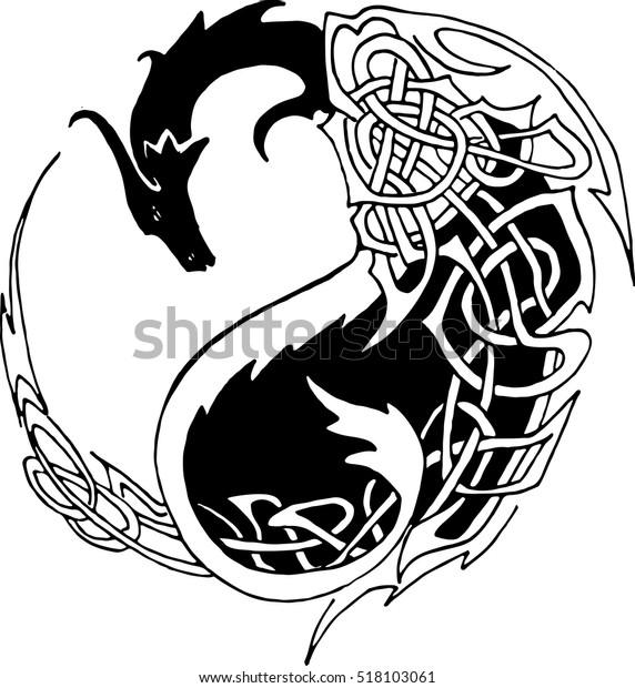 dragon yin yang