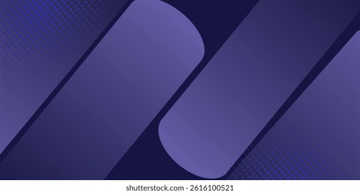 Abstract drak blue background diagonal lines with dotted halftone. Dynamic shapes composition. Vector illustration