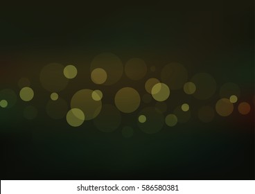 Abstract drak green  Light bokeh Background beautiful